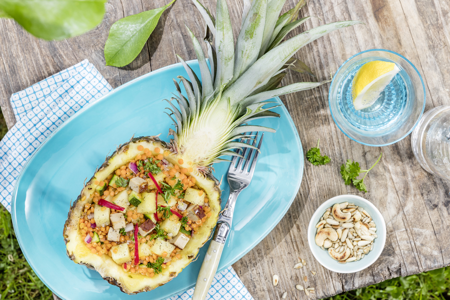 Ananas-Rote Linsen-Salat Ananas-Rote Linsen-Salat