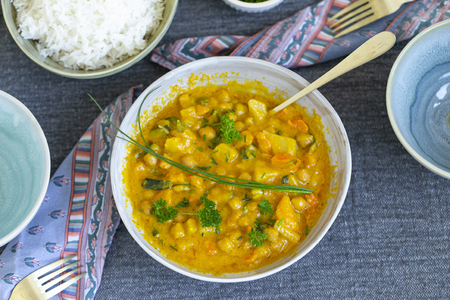 Chana Dal mit Jasmin Reis Chana Dal mit Jasmin Reis