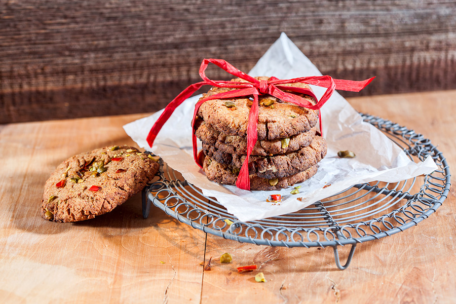 Be Yourself Cookies mit Chili und Pis... Be Yourself Cookies mit Chili und Pis...