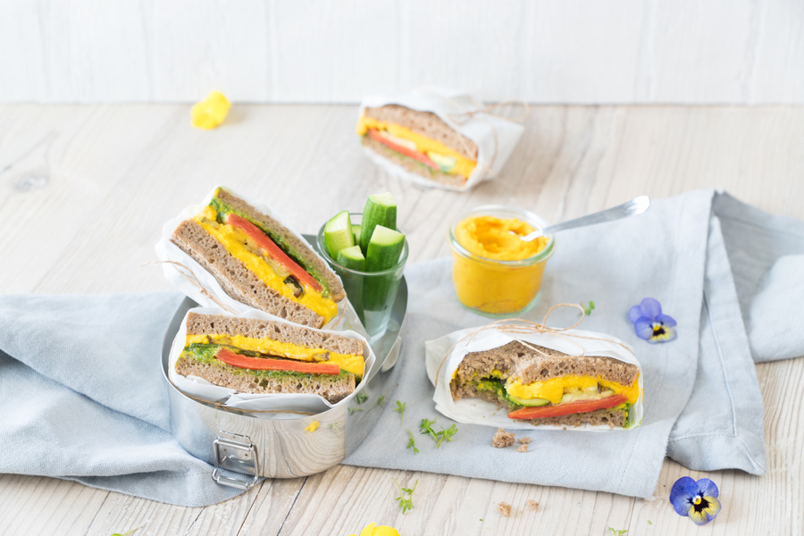 Fitness-Sandwich mit Grillgemüse Fitness-Sandwich mit Grillgemüse