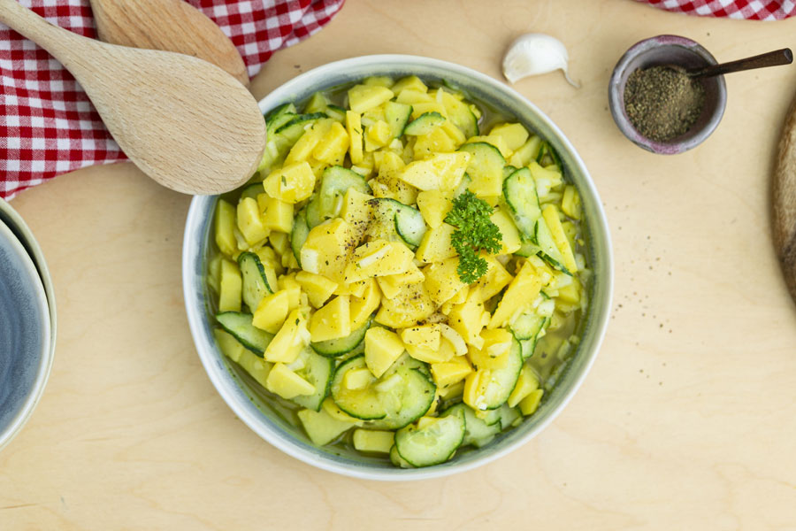 Kartoffelsalat mit Gurke