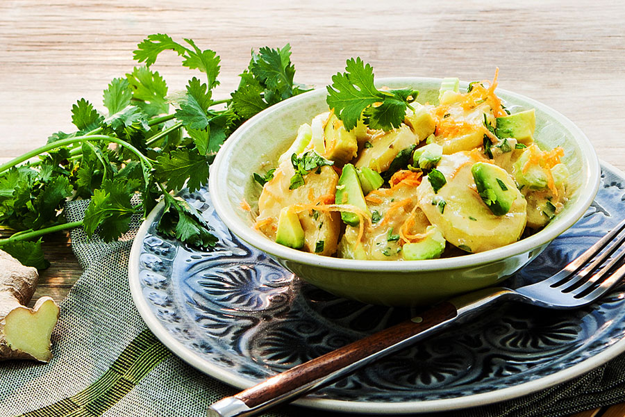 Kartoffelsalat, asiatisch Kartoffelsalat, asiatisch