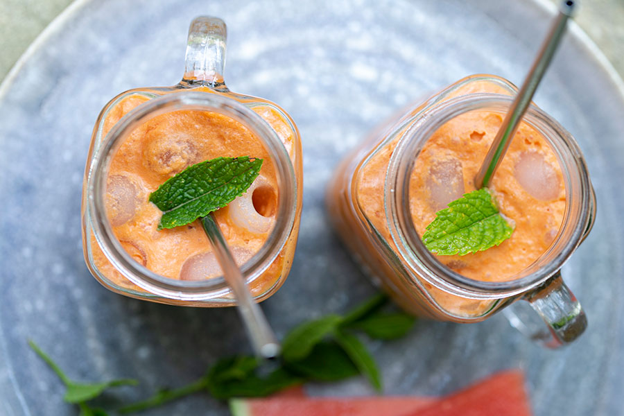 Kokos-Melonen-Shake Kokos-Melonen-Shake