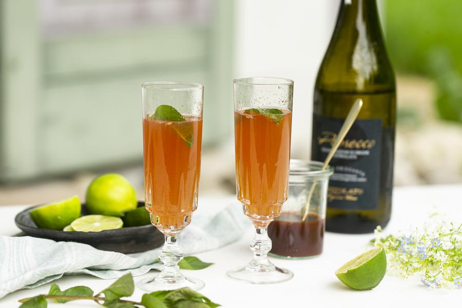 Limetten-Dattel-Spritz Limetten-Dattel-Spritz