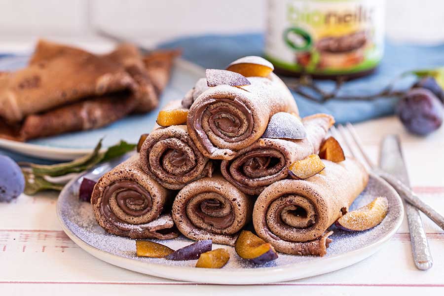 Pfannkuchen mit bionella Pfannkuchen mit bionella