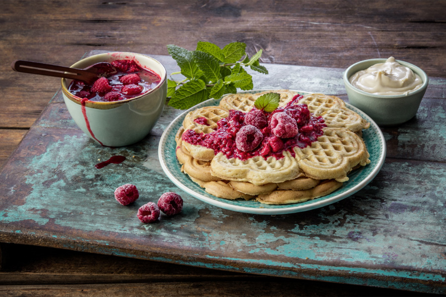 Vegane Winter-Waffeln Vegane Winter-Waffeln