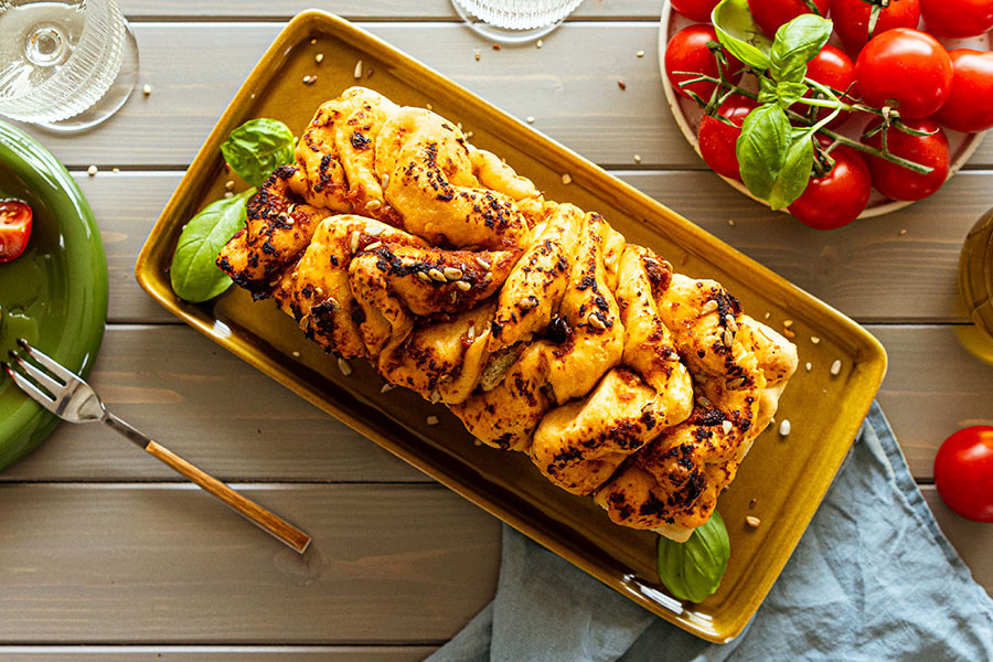 Zupfbrot mit Pesto Zupfbrot mit Pesto