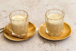 Shake Banane mit Erdnuss