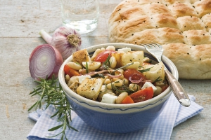 Brotsalat, griechisch