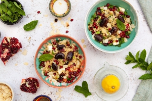 Couscous Salat mit Bohnen