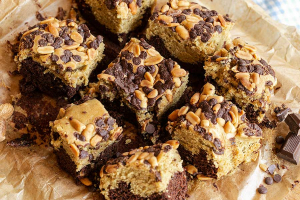 Erdnussbutter-Brownies