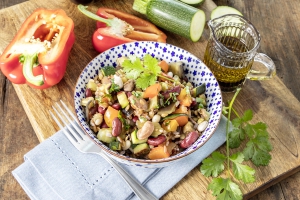 Hülsenfrüchte-Mix-Salat