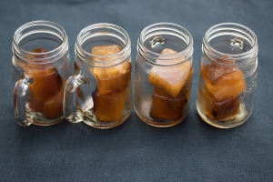 Eiswürfel aus Kaffee