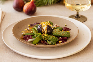 Karamellisierte Feigen mit Ziegenkäse