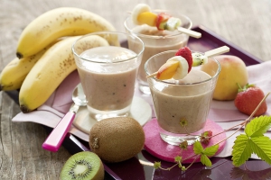 Mandel-Frucht-Drink, warm