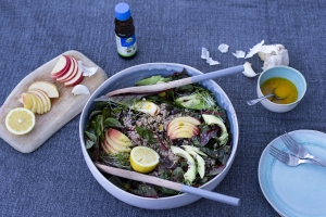 Buchweizensalat mit Mangold und Cranberries