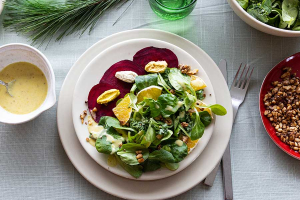 Rote Bete mit Feldsalat