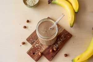 Bananenmilch mit Samba
