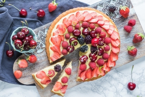 Obsttorte, sommerlich